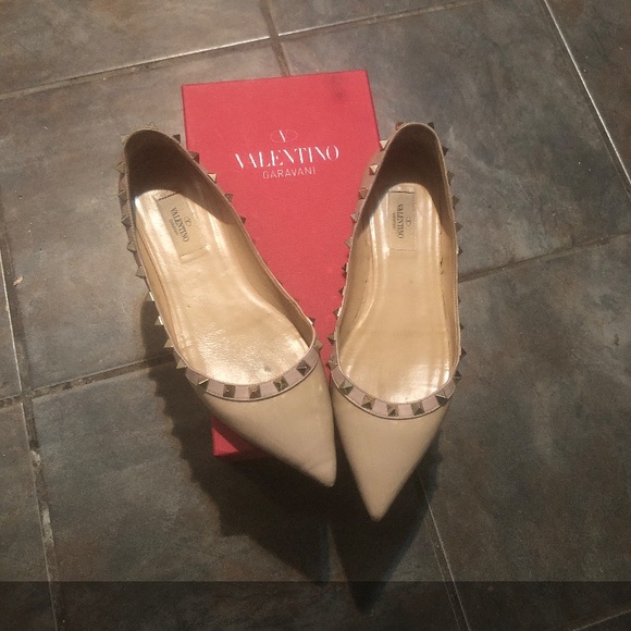 Authentic Valentino nude flats 39 - Picture 5 of 8